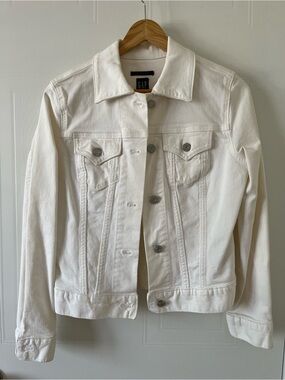 Vintage GAP White Denim Jacket